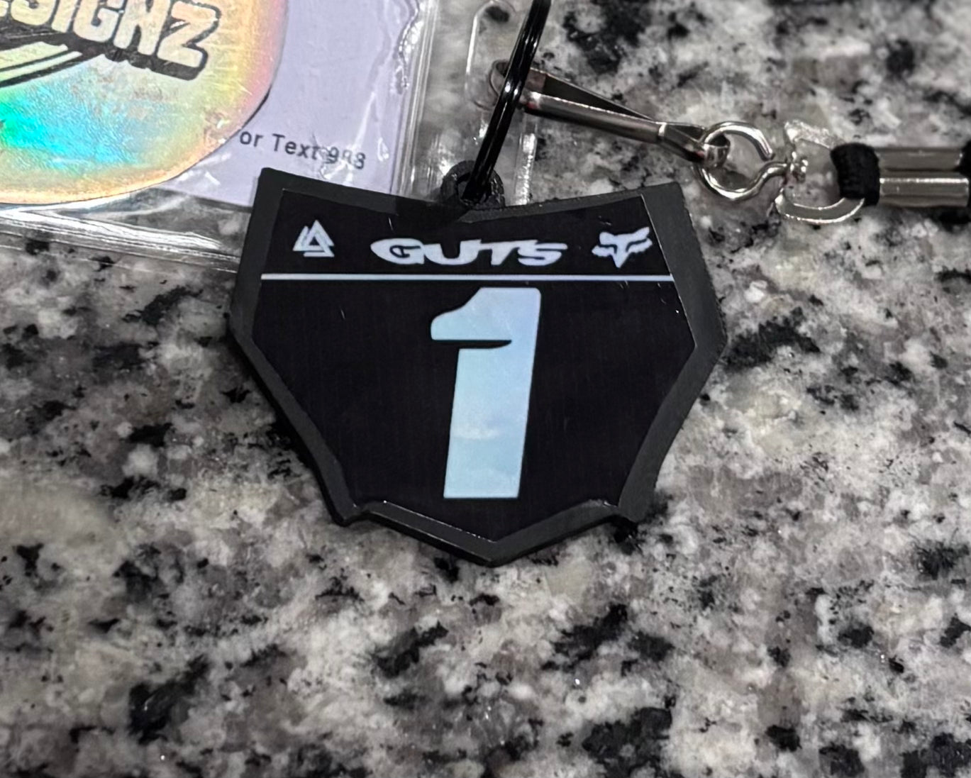 Motocutz style keychain with/without decal